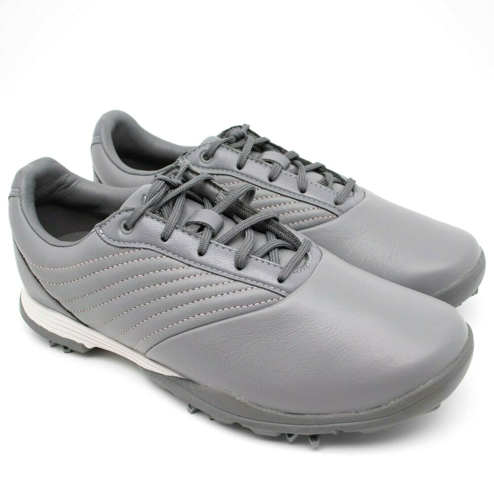 Adidas Womens Adipure DC2 Grey Golf 6 Spike Cleats Traction Shoes SIZE 7.5